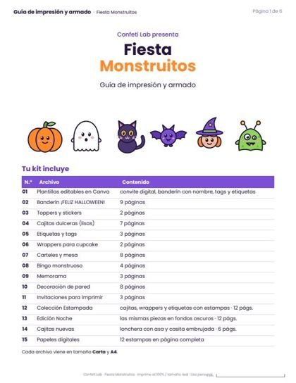 Guía de impresión y armado