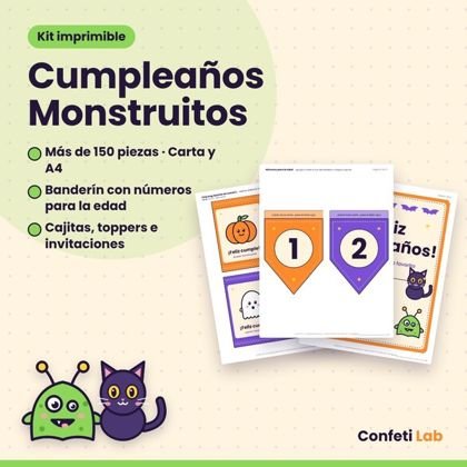 Kit Cumpleaños Monstruitos